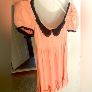 Dolls Kill babydoll dress. Very grunge. Mini dress. With collar.